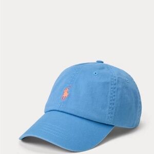 Polo Ralph Lauren Blue Cap with Orange Logo
